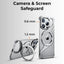 Titanium Z - Frame Case with 360° Ring Stand - Silver - GLASSOLOGY
