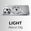 Titanium Z-Frame Case with 360° Ring Stand- Silver - GLASSOLOGY