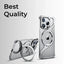 Titanium Z-Frame Case with 360° Ring Stand- Silver - GLASSOLOGY