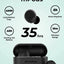 TWS Vibez M - Pods Mini ENC Bluetooth Earbuds with 30Hr playtime - Black - GLASSOLOGY