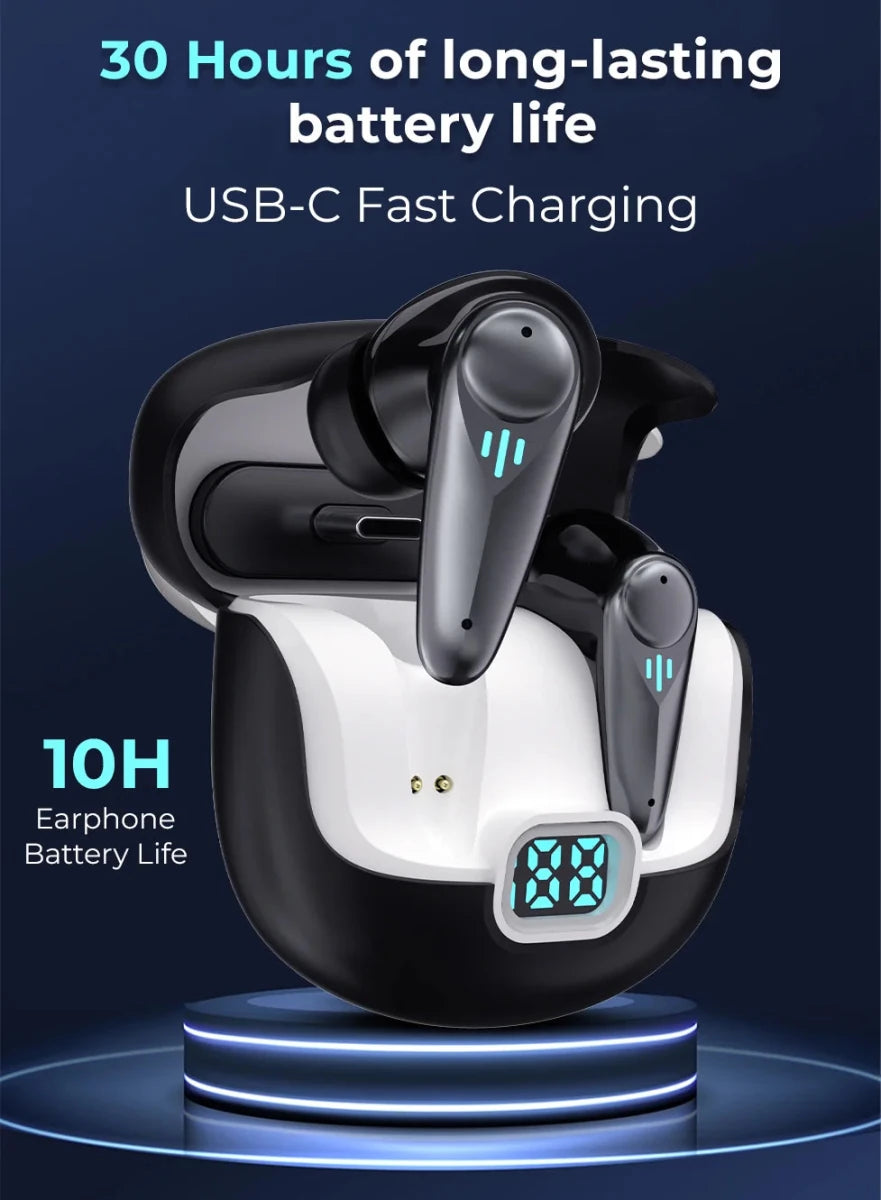 TWS Vibez One Dual Mode Wireless Earbuds | Bluetooth 5.3 + 2.4G Gaming Mode - GLASSOLOGY