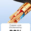 Cable with thickened copper core and text indicating 80% increase on a light blue background