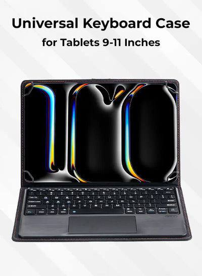 Universal Bluetooth Keyboard Case (9–11” Tablets) – 100hr Ba - GLASSOLOGY