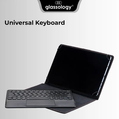 Universal Bluetooth Keyboard Case (9–11” Tablets) – 100hr Ba - GLASSOLOGY