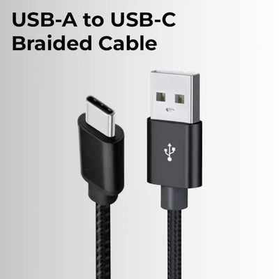 USB A to C Cable 1.2 Meter | High-Speed Charging & Data Sync - GLASSOLOGY