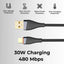 USB A to Type-C Cable – 1 Meter Fast Charging & Data Sync (G - GLASSOLOGY