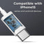 USB - C In - Ear Wired Earphones – Hi - Fi Stereo, Bass Boost, Hi - Fi Stereo Sound - White - GLASSOLOGY