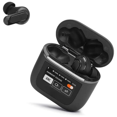 Vibez X - Pro Noise Cancelling TWS Earbuds With Touch Screen Display - GLASSOLOGY