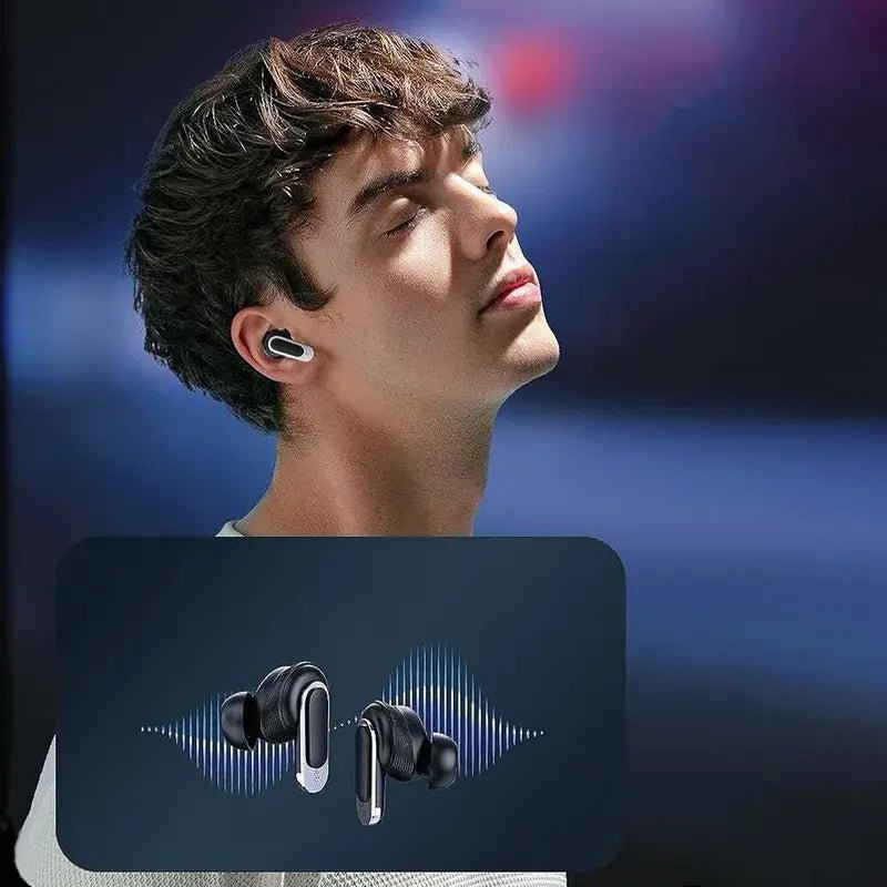 Vibez X - Pro Noise Cancelling TWS Earbuds With Touch Screen Display - GLASSOLOGY