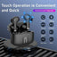 Vibez X70 4 Mics ENC TWS Bluetooth Earbuds with Display - GLASSOLOGY