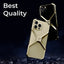 X - Frame Case for iPhone 16 Pro Max - Ring Stand - Gold Titanium - GLASSOLOGY