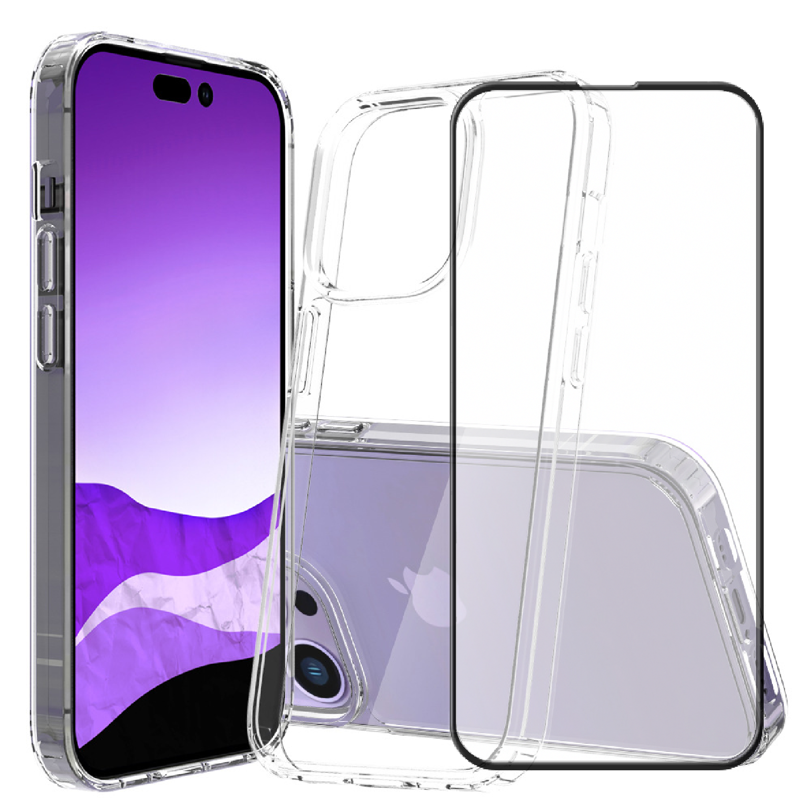 Glassology 342993 Clear Case For iPhone 14Plus+Wall Charger White SKU028.png