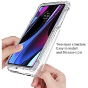 Glassology 342726 Case Clear W/Screen Protector For Reno 6 Pro 5G